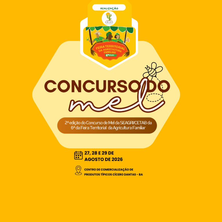 CONCURSO DE MEL DESTACA QUALIDADE E VALORIZA PRODUTORES NA 6ª FEIRA TERRITORIAL DA AGRICULTURA FAMILIAR. CONFIRA REGULAMENTO AQUI